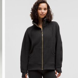 lululemon tumbled fleece funnel neck full zip